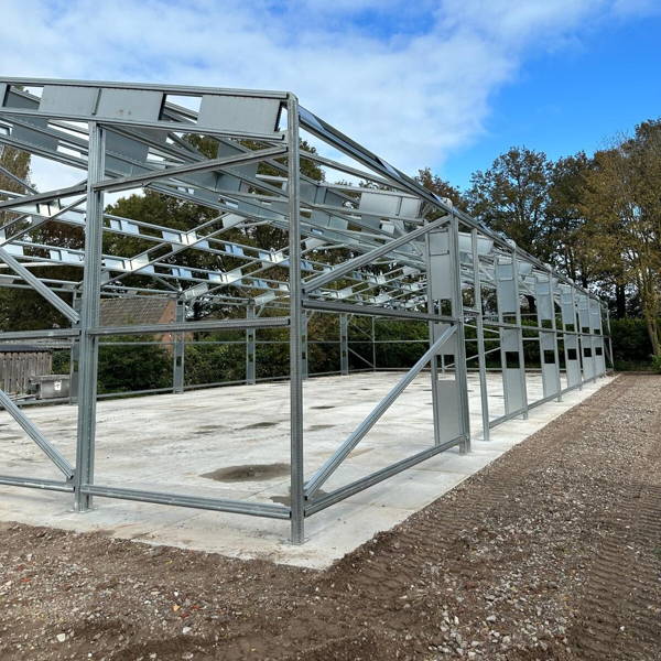 Hal op Landal Klein Oisterwijk...montage in 2,5 dag afgerond!