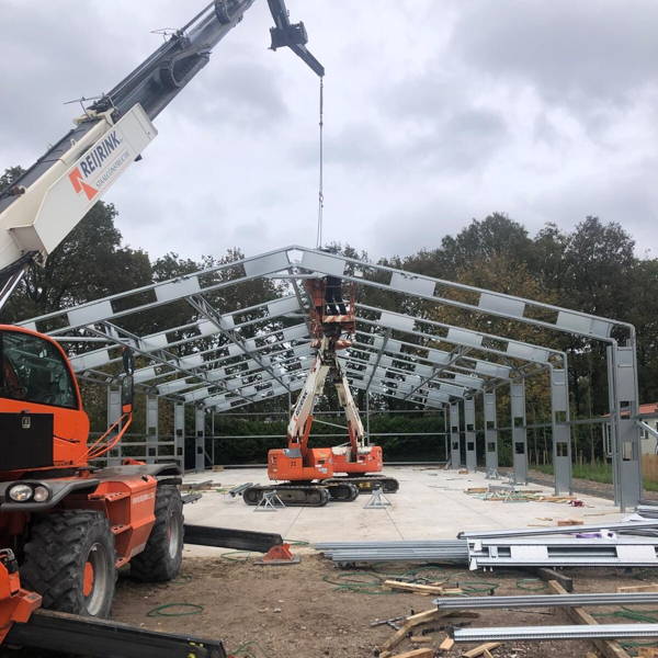 Hal op Landal Klein Oisterwijk...montage in 2,5 dag afgerond!