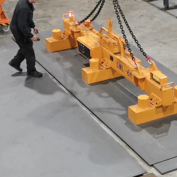 De nieuwe magneet traversen zijn geïnstalleerd