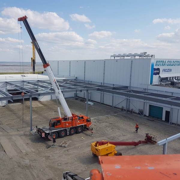 ​In Yerseke bouwen we mee aan de uitbreiding voor Kotra Logistics