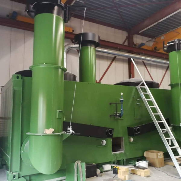 From open sea container to charcoal oven