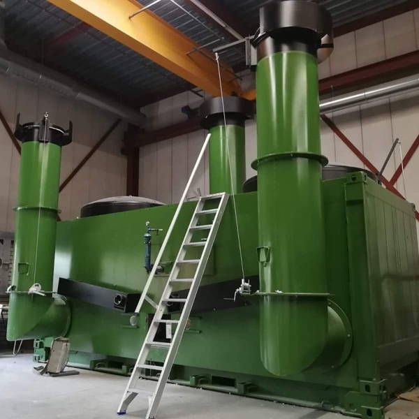 From open sea container to charcoal oven